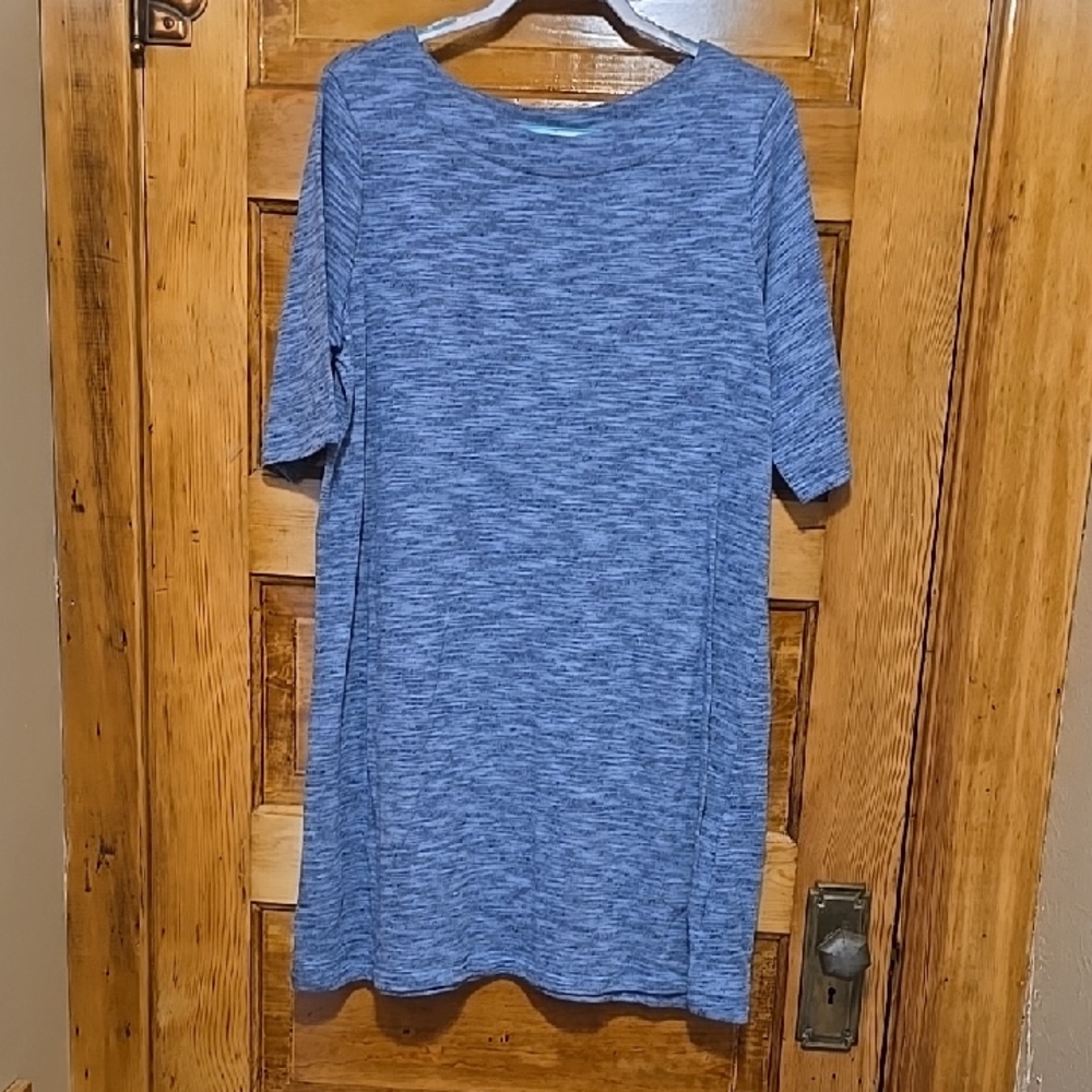Faded Glory Heather Blue Mini Dress XXL